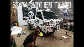 Mini Kei Truck Epic Snow Camo Wrap [upl. by Ferree]