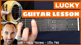 Lucky Guitar Lesson  part 1 of 6 [upl. by Aitan]