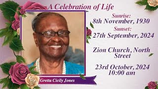 A Celebration Of Life for Gretta Cicily Jones [upl. by Annibo851]