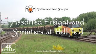 Assorted Freight and Sprinters at Hellifield Station [upl. by Tomkiel664]