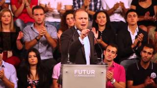 PL Mass Meeting  Joseph Muscat  22 Settembru 2012 [upl. by Ellerad]