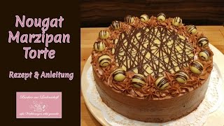 NougatMarzipanTorte  Rezept und Anleitung [upl. by Randi249]