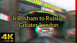 ickenham to Ruislip  Greater London  England  Dashcam Driving [upl. by Shara672]