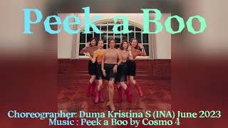 PEEK A BOO  line dance  Duma Kristina INA [upl. by Lash]