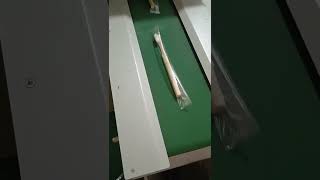 Bamboo toothbrush sealing machine for ecofriendly bag packaging solutions [upl. by Bogey]