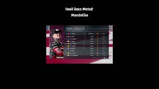 Hasil Race Moto2 Mandalika 2024 [upl. by Pavkovic849]