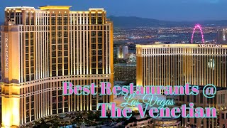 The Venetian Food Tour Best restaurants in Las Vegas [upl. by Serdna]