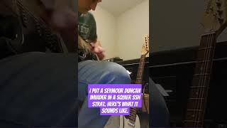 I put a Seymour Duncan Invader in a Squier Strat Heres what it sounds like guitar fender music [upl. by Plumbo587]