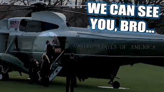 Biden caught in 4K sneaking Hunter into the White House after secretly flying him on taxpayers dime [upl. by Ettevol]