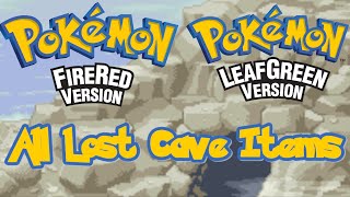 HOW TO GET ALL ITEMS IN LOST CAVE  Pokemon FireRed and LeafGreen Walkthrough [upl. by Griggs640]