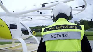 Volocopter amp ADAC Luftrettung Test Multicopter Air Rescue System  Volocopter [upl. by Sosthenna]