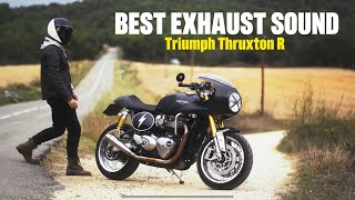 Triumph Thruxton R  Best Raw exhaust sound [upl. by Tonie]