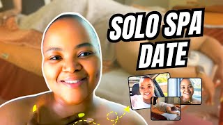 A solo spa date  cleaning of our yard with my husband  Solo Spa Date Experience [upl. by Floria]