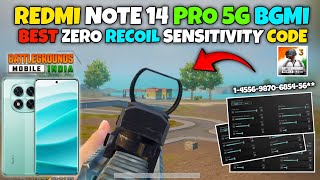 Redmi Note 14 Pro 5g Bgmi Test And Best Sensitivity Settings For Redmi Phones  Bgmi Sensitivity [upl. by Tamarah]