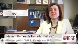 IESE EMBA Testimonial Mamen Gómez de Barreda [upl. by Alberta2]