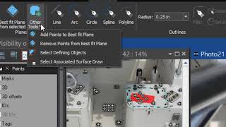 PhotoModeler Outline Planes Other Tools Menu [upl. by Norry]