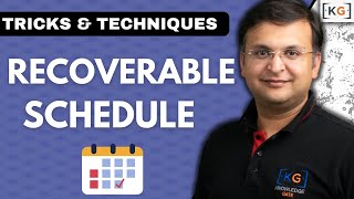 817 Recoverable Schedule in DBMS [upl. by Ilojne]