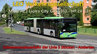 Sound Bus MAN A23 Lions City G NG313 von LEO Verkehrsgesellschaft  HF LV 73 Voith [upl. by Guidotti]