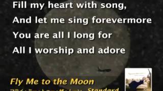 Frank Sinatra  Fly Me To The Moon  Karaoke Female [upl. by Ymeon]