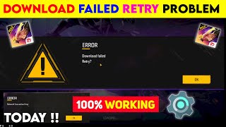 FREE FIRE DOWNLOAD FAILED RETRY PROBLEM  HOW TO SOLVE FREE FIRE DOWNLOAD FAILED PROBLEM  18 JUNE [upl. by Aicenev]