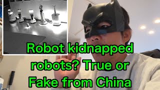 Tiny AI robot kidnaps 12 larger robots from China’s showroom [upl. by Gnagflow394]