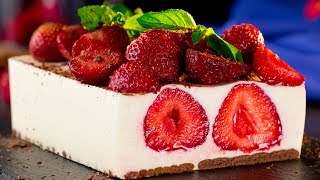 Gâteau aux fraises facile  un dessert sain et parfait pour les enfants   SavoureuxTV [upl. by Zeuqcaj408]