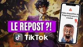 La vérité sur le repost TikTok [upl. by Adihahs]