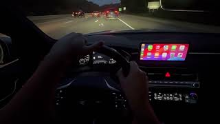 2024 Genesis G70 33T Sport Prestige AWD  POV ASMR Night Drive [upl. by Ettenig]