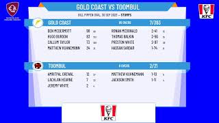 Queensland Premier Cricket  Bulls Masters Two Day  Round 6  Gold Coast v Toombul  Day 1 [upl. by Cired918]