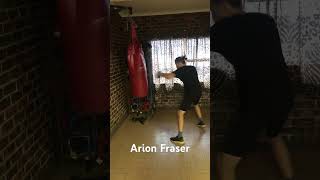 Arion punching heavy bag boxing sports fighter combat [upl. by Anot]