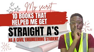 10 BOOKS THAT HELPED ME GET STRAIGHT As AS A CIVIL ENGINEERING STUDENT [upl. by Knut]