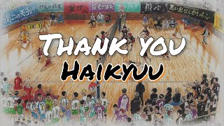 Thank you Haikyuu Thank you Furudate Sensei [upl. by Xet242]