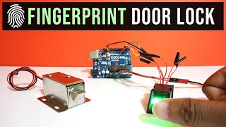 Fingerprint Door Lock system using Arduino👍🔓  FPM10A fingerprint module [upl. by Blandina]