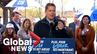 Canada Election Andrew Scheer makes announcement in Fredericton NB  FULL [upl. by Novia229]