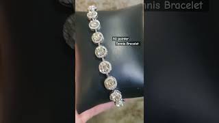 50 pointers Tennis bracelet halfcarat50centsluxurydiamonds luxury gold tennis jewellery [upl. by Yellhsa838]