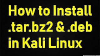 How to Extract tarbz2 deb File In LinuxUbuntuDebian [upl. by Popele]