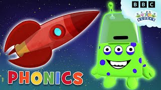 Phonics  Alien Alphabet  Learn to Read  Alphablocks [upl. by Ymmik442]