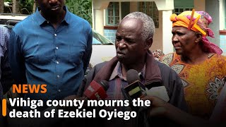 DCI officers investigating the death of Vihiga County Secretary Ezekiel Oyiego [upl. by Refinney]