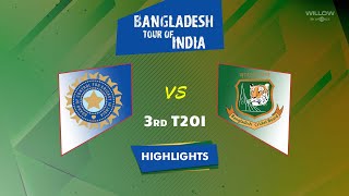 Highlights 3rd T20I India vs Bangladesh  3rd T20I IND VS BAN [upl. by Nesila]