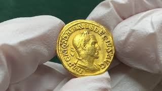 A15 Cesarstwo Rzymskie Trajan Decjusz 249251 aureus Rzym [upl. by Aluk]