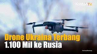 Drone Ukraina Terbang 1100 Mil Targetkan Pesawat Pengebom di Pangkalan Udara Rusia  Kontan News [upl. by Arakal490]