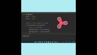 Anagram in Tamil python codinginterview shorts tamil interview [upl. by Sarajane557]