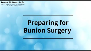 Preparing for Bunion Surgery [upl. by Avivah]