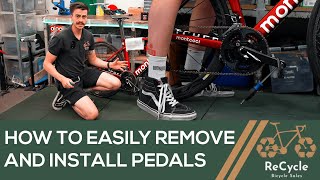 How to Easily Remove and Install Bicycle Pedals  BeginnerFriendly Tutorial [upl. by Atikihs]