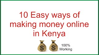 Online Business ideas  10 Easy ways of making money online in Kenya  How to make money online [upl. by Dohsar]