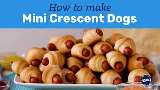 How to Make Mini Crescent Dogs  Pillsbury Basics [upl. by Siusan]