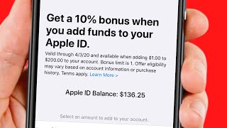 How to add Funds to Apple ID  Add Funds to Apple ID with Debit Card  Credit Card  Visa Gift Card [upl. by Gildas]