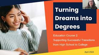 FullLength Turning Dreams into Degrees Education Course 2 TraintheTrainer [upl. by Nylaehs]