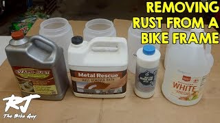 Rust Remover Test For Bike Frames  Effects On Rust amp Paint [upl. by Catrina659]