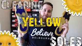 How To Deoxidize Jordan Soles Yellow Clearing  xChaseMaccini [upl. by Garreth]